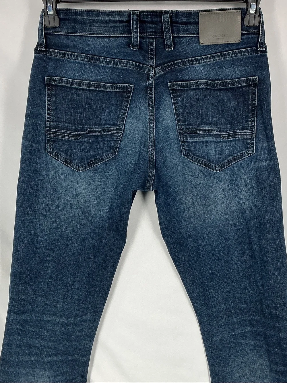 Buckle Outpost Dark Wash Stretch Mid Rise Bootcut Denim Blue Jeans 30 x 32